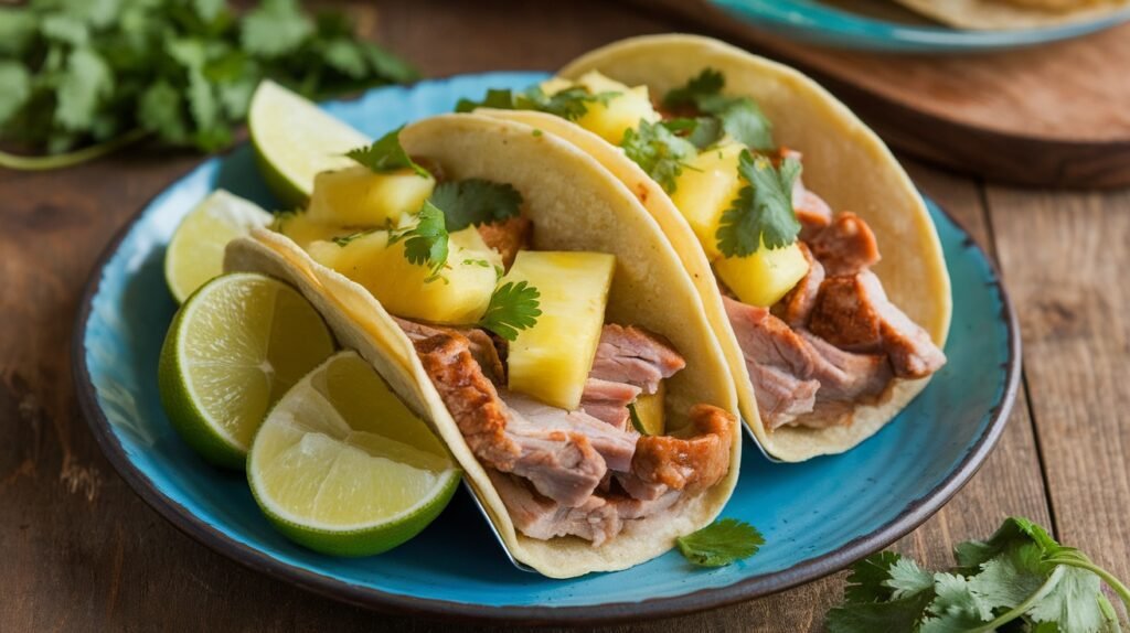 Pineapple Ginger Pork Tacos