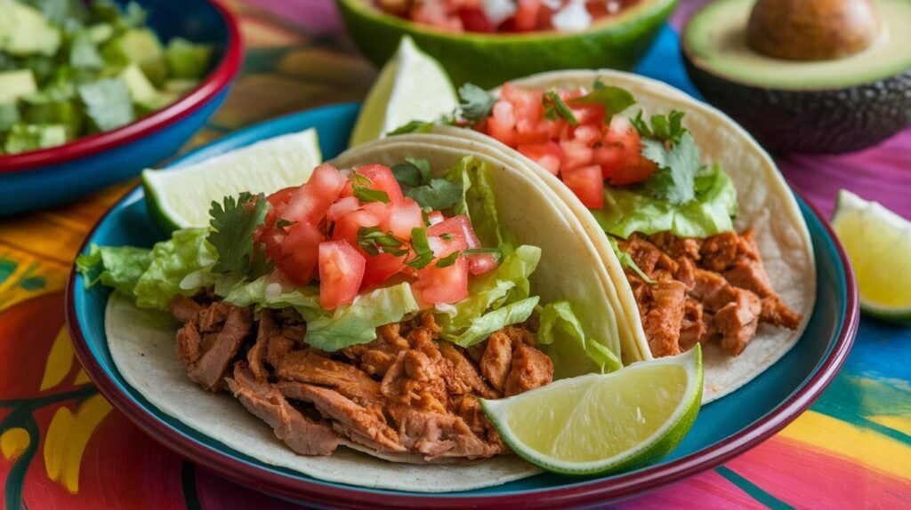 Spicy Honey Lemon Pork Tacos