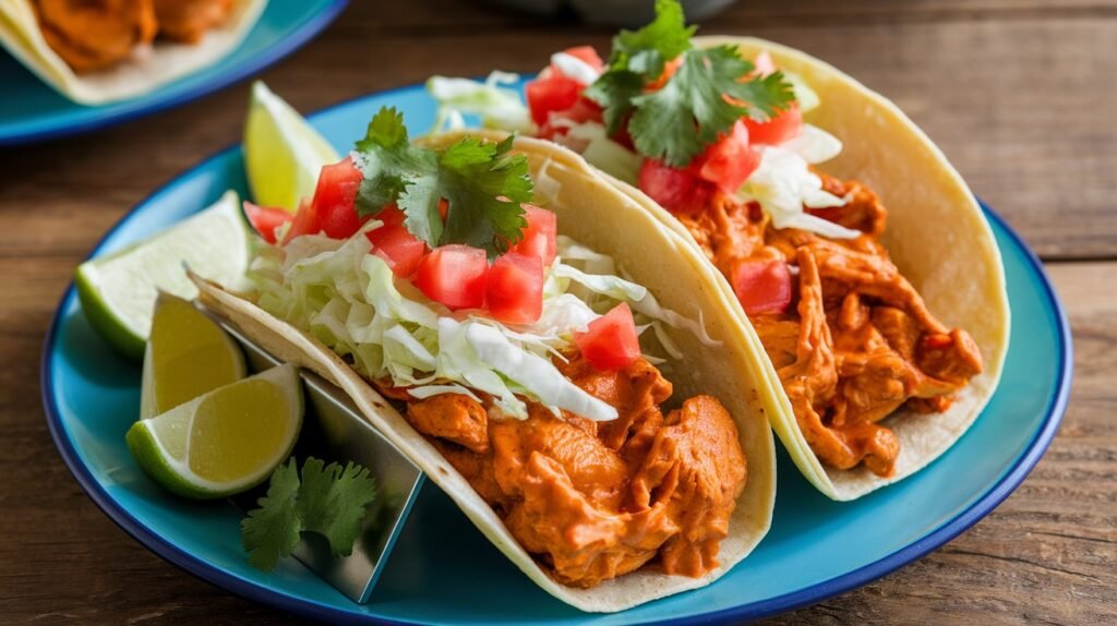 Red Curry Chicken Tacos
