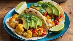 Roasted Chipotle Cauliflower Tacos