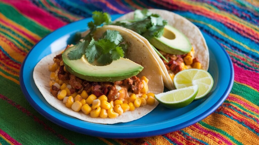 Roasted Sweet Corn and Chipotle Tacos