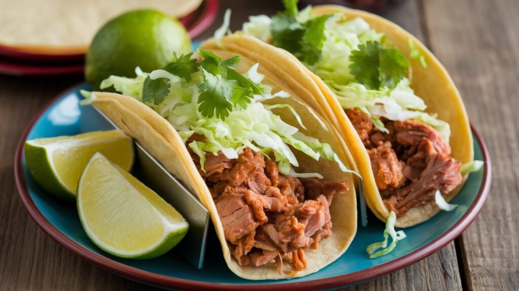 Spicy Ginger Pork Tacos
