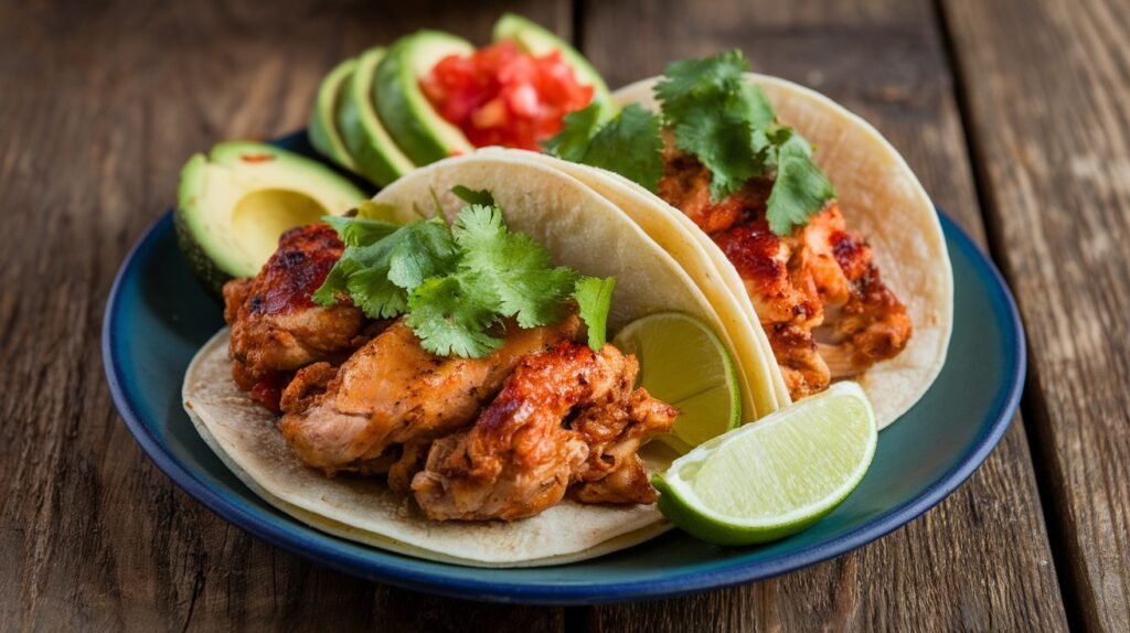 Spicy Maple Chicken Thigh Tacos