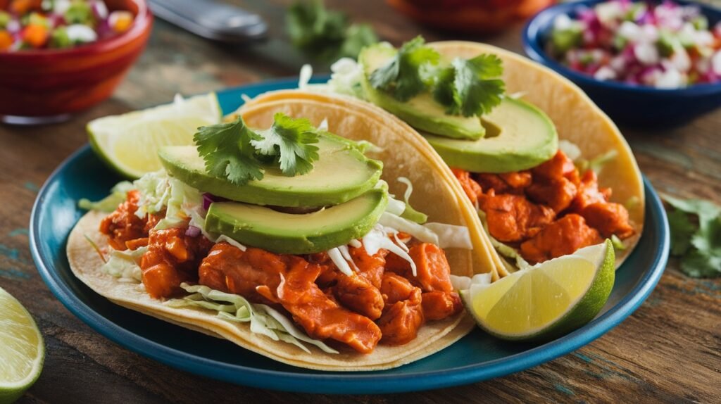 Spicy Orange Chicken Tacos