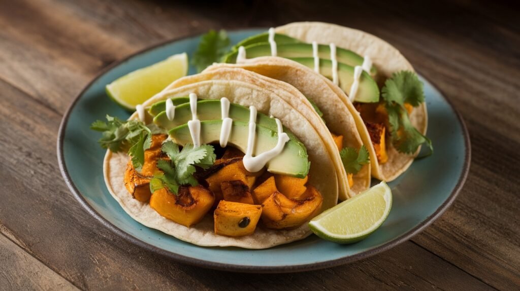 Spicy Roasted Squash Tacos