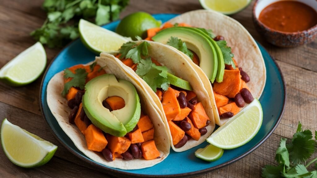 Sweet Potato Chipotle Veggie Tacos