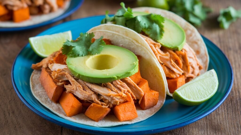 Sweet Potato and Chipotle Chicken Tacos