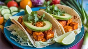 Spicy Teriyaki Tofu Tacos