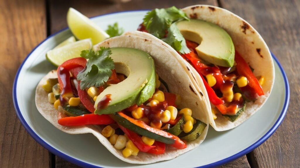 Sweet Soy Glazed Veggie Tacos