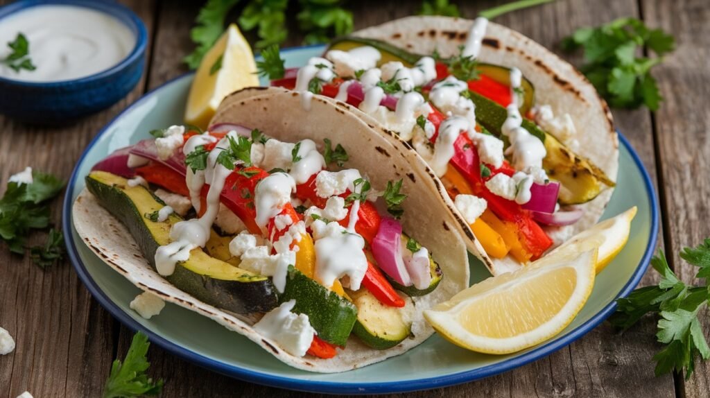 Mediterranean Veggie Tacos