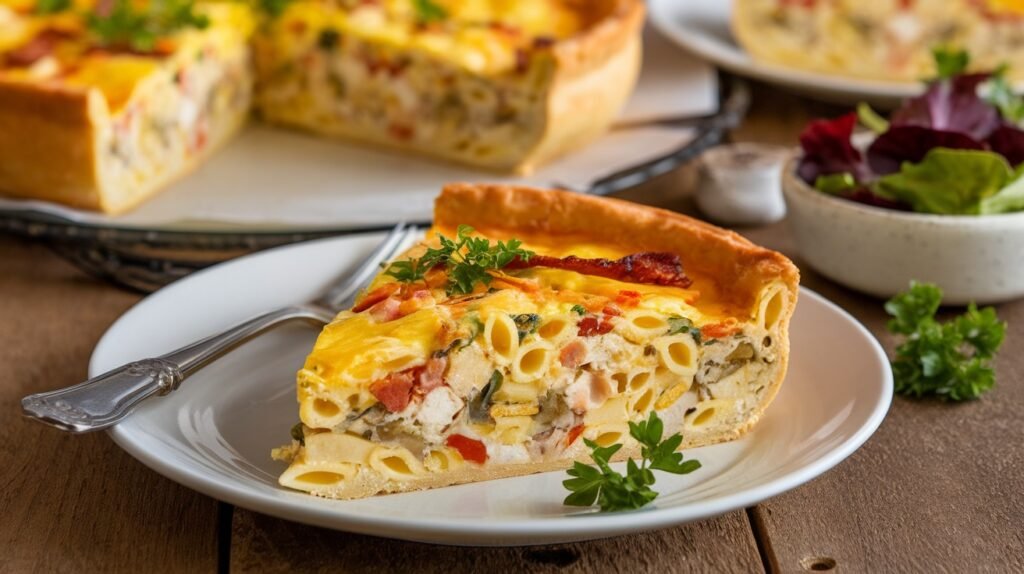 Chicken and Bacon Pasta Frittata
