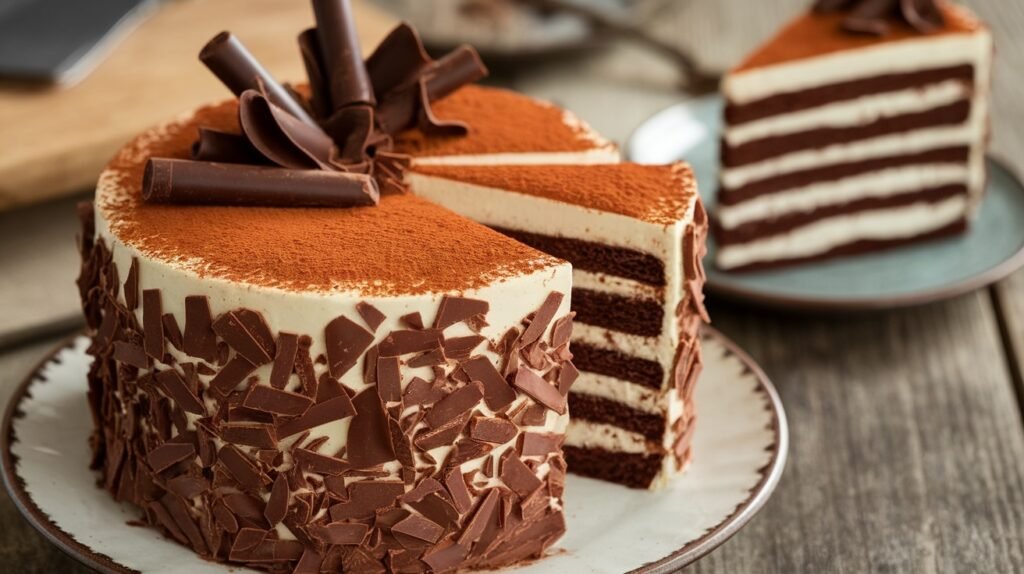 Cream-Filled Chocolate Cake