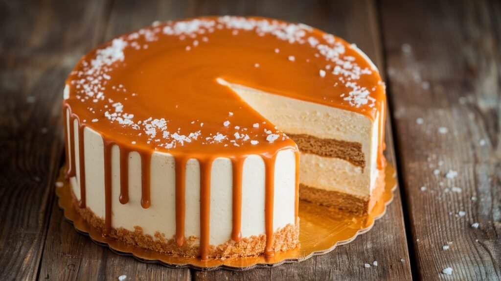 Salted Caramel Cheesecake Cake