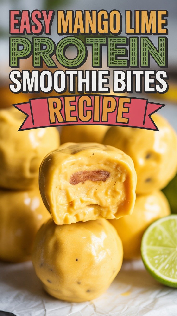 Mango Lime Protein Smoothie Bites