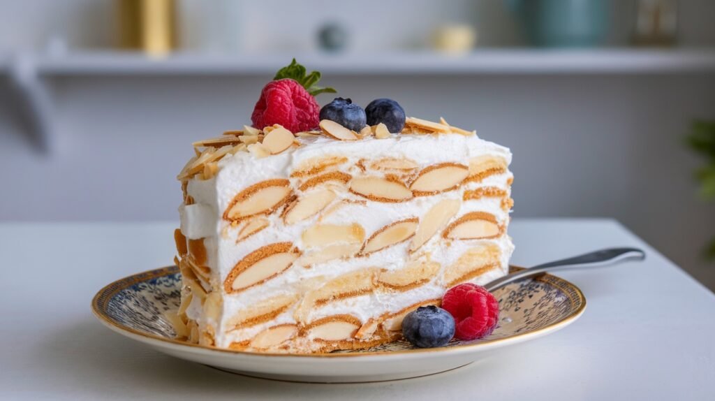 Creamy Almond Icebox Cake