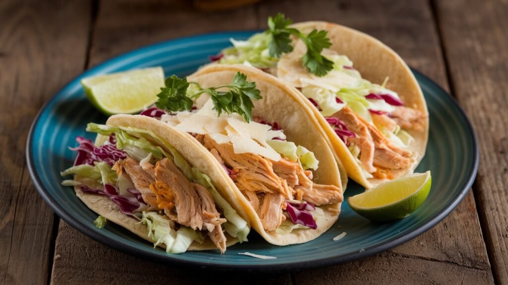 Chicken Caesar Slaw Tacos