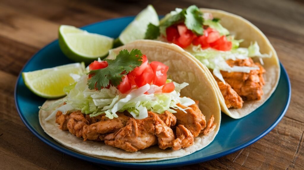 Garlic Ginger Chicken Tacos