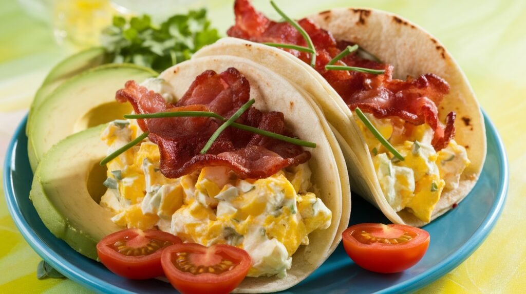 Bacon Egg Salad Tacos