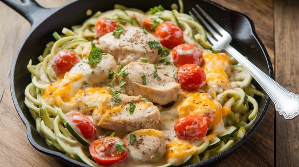 Chicken Ranch Zoodle Skillet