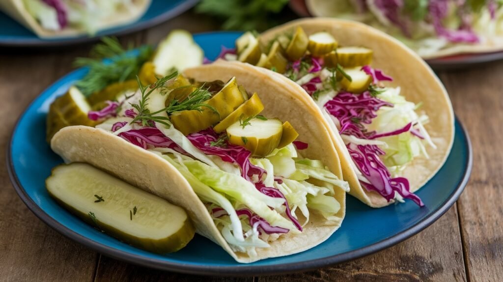 Dill Pickle Slaw Tacos