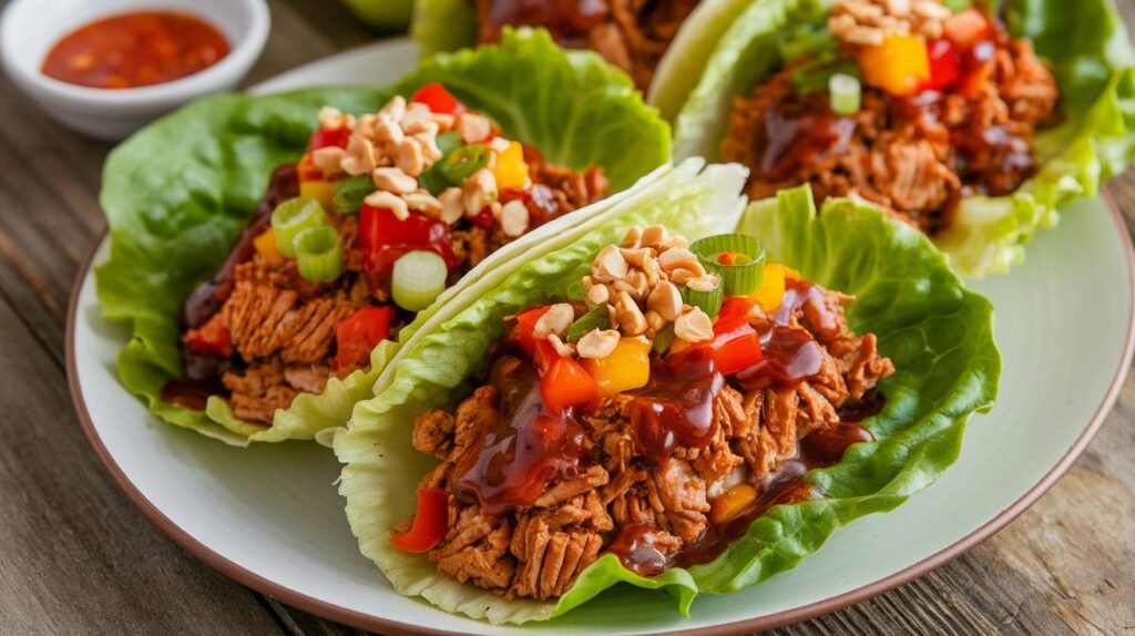 Hoisin Chicken Lettuce Tacos