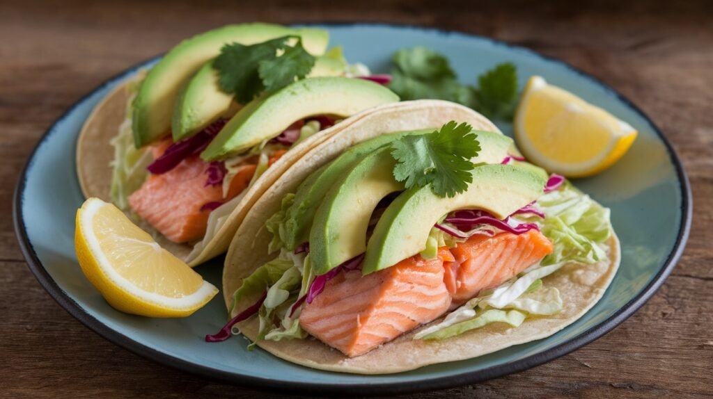 Lemon Dill Salmon Tacos