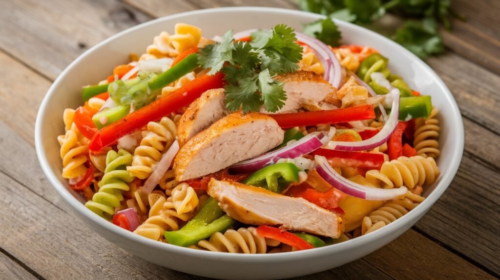 Chicken Fajita Pasta Salad