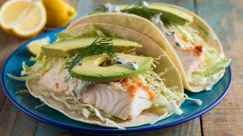 Lemon Dill Fish Tacos