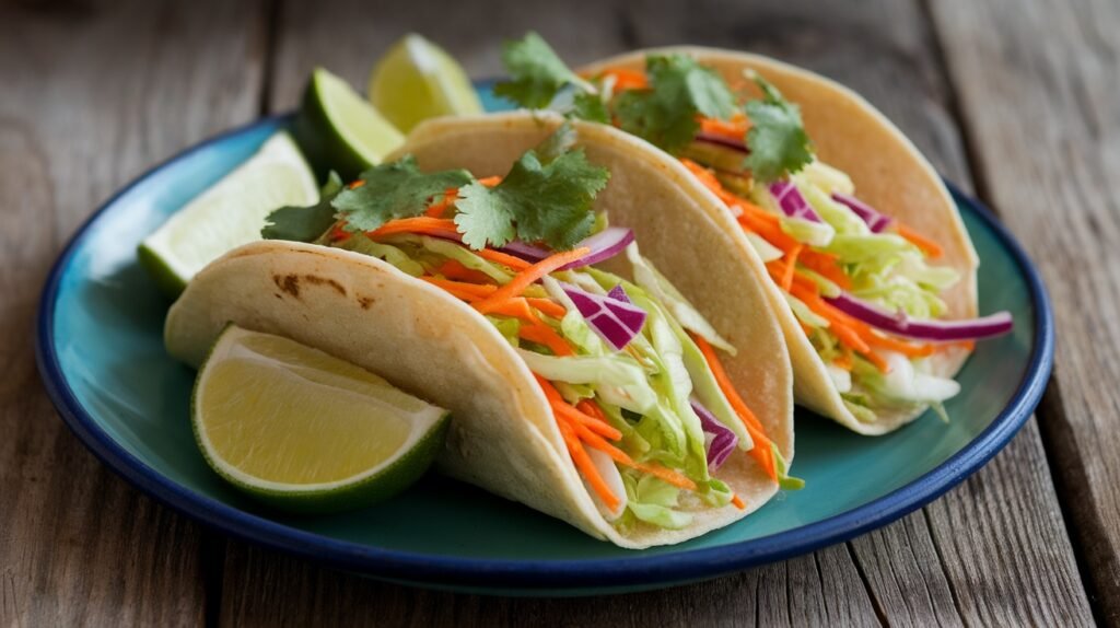 Tangy Mustard Slaw Tacos