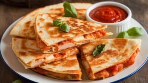 Chicken Parmesan Quesadilla Melts