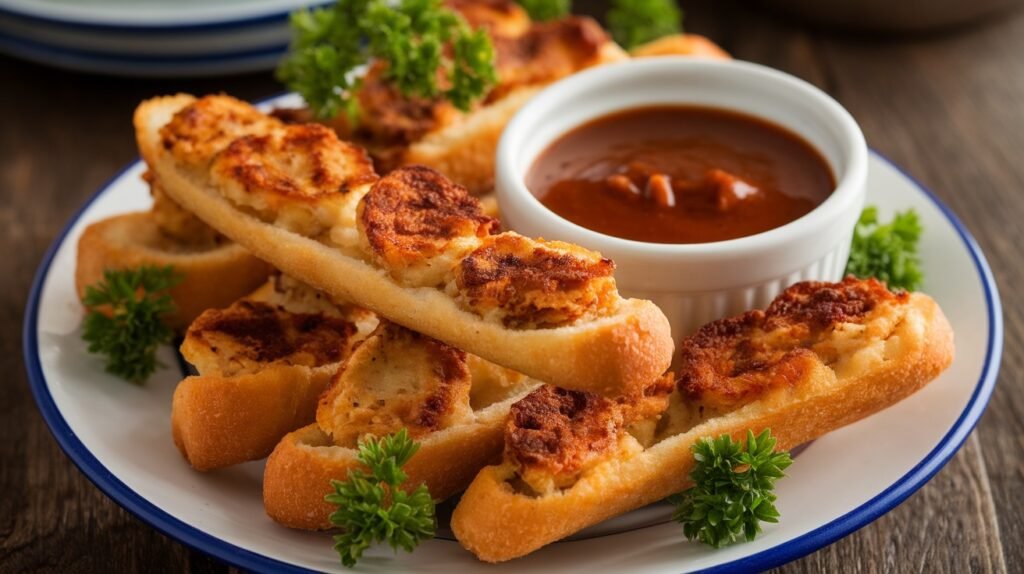 Chicken Marsala Breadstick Bites