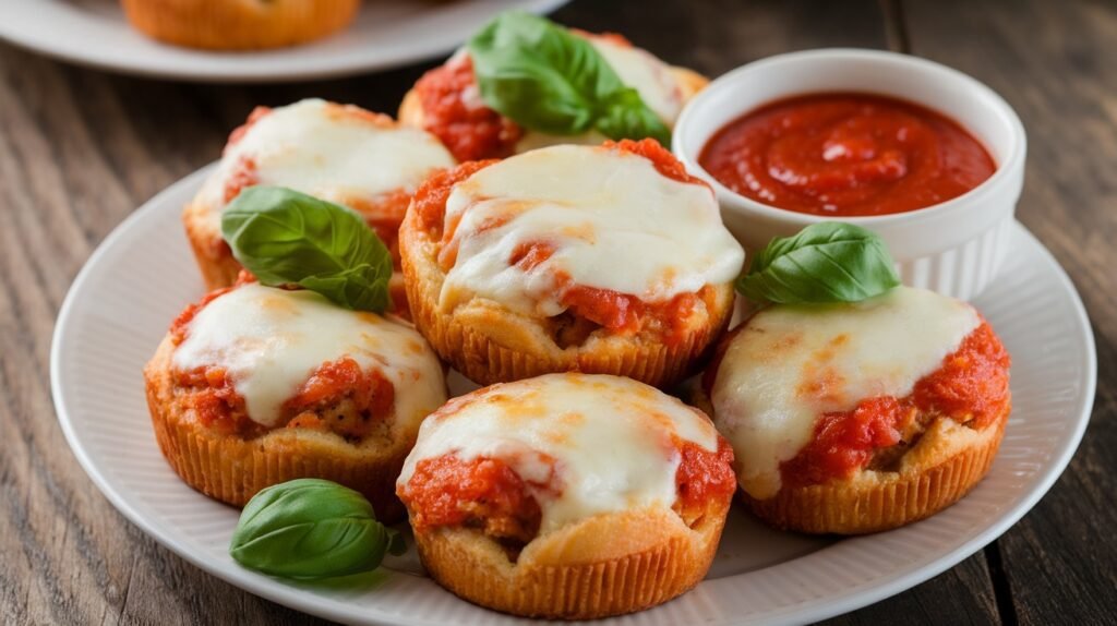 Chicken Parmesan Crescent Muffins