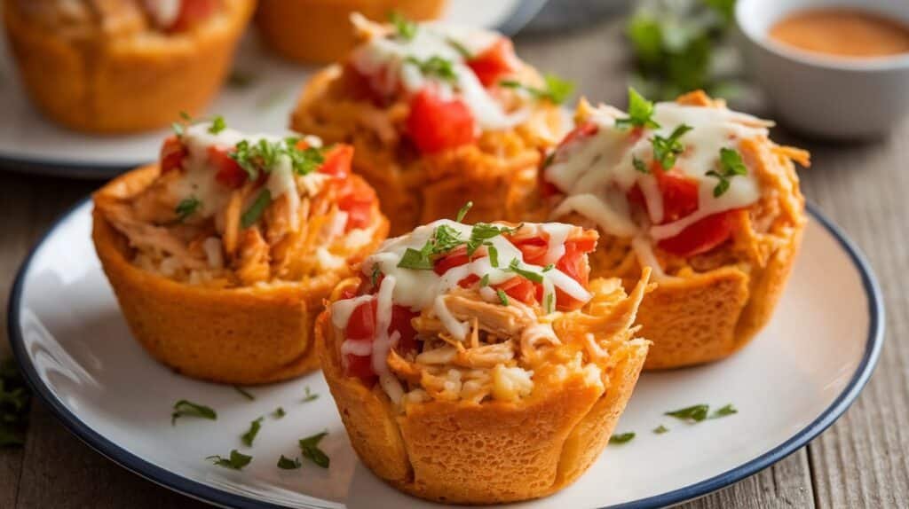 Chicken and Tomato Rice Cups
