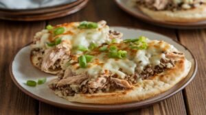 Chicken and Wild Rice Naan Melts