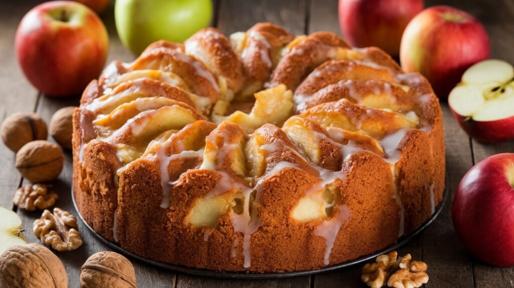 Apple Walnut Cake