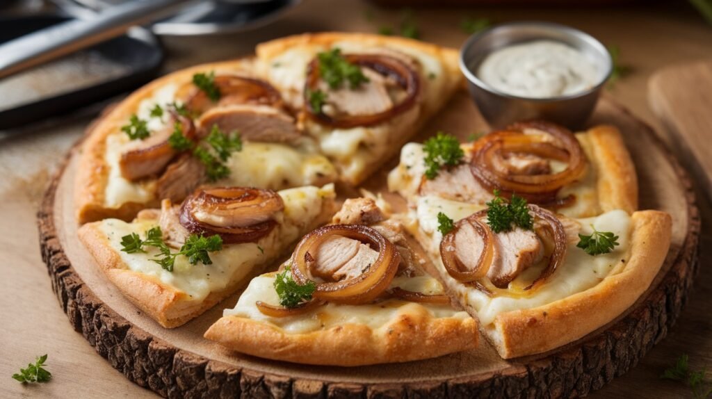 Chicken and Caramelized Onion Flatbread