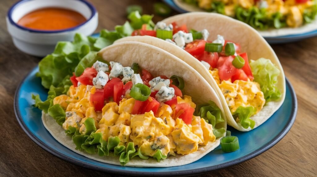 Buffalo Egg Salad Tacos