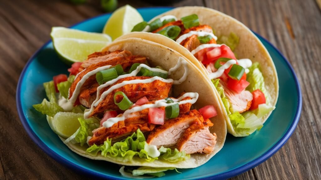 Cajun Chicken Ranch Tacos