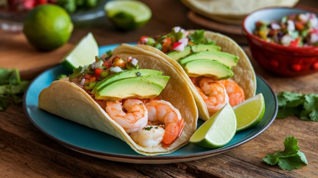 Cajun Shrimp Avocado Tacos