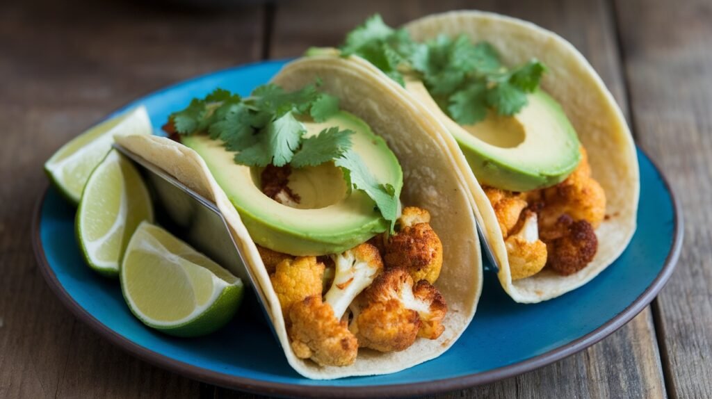 Chipotle Cauliflower and Avocado Tacos