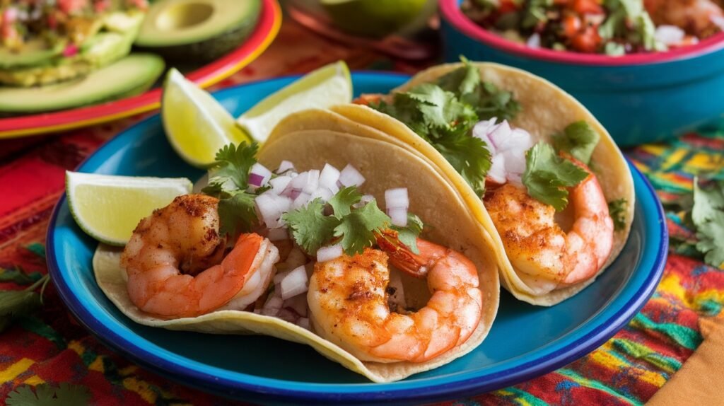 Chipotle Garlic Shrimp Tacos