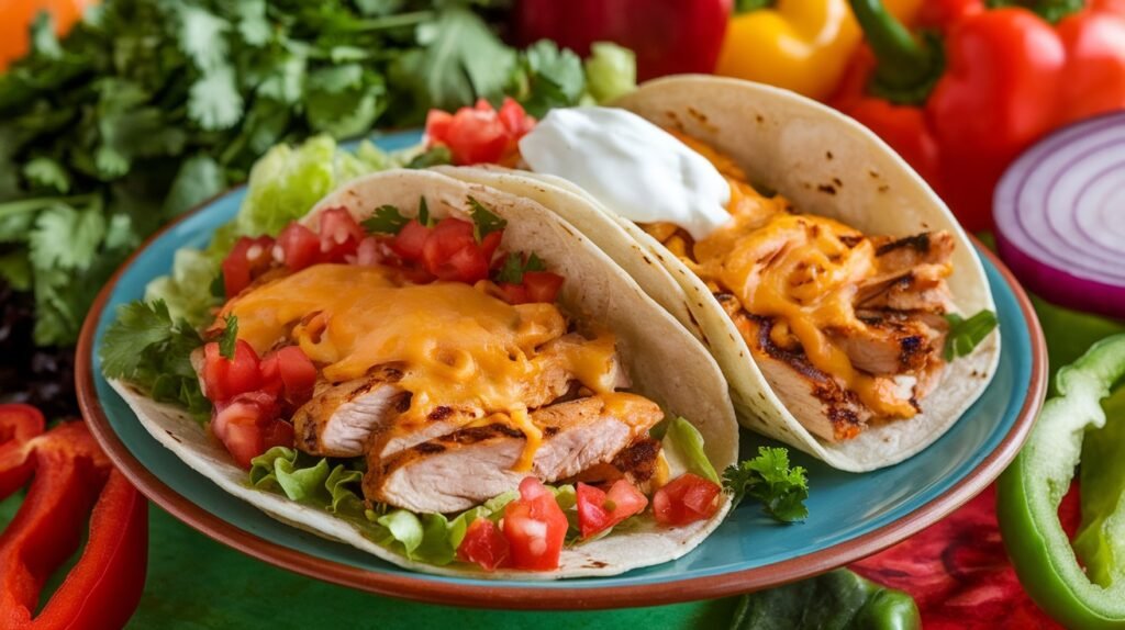 Grilled Pepperjack Chicken Tacos