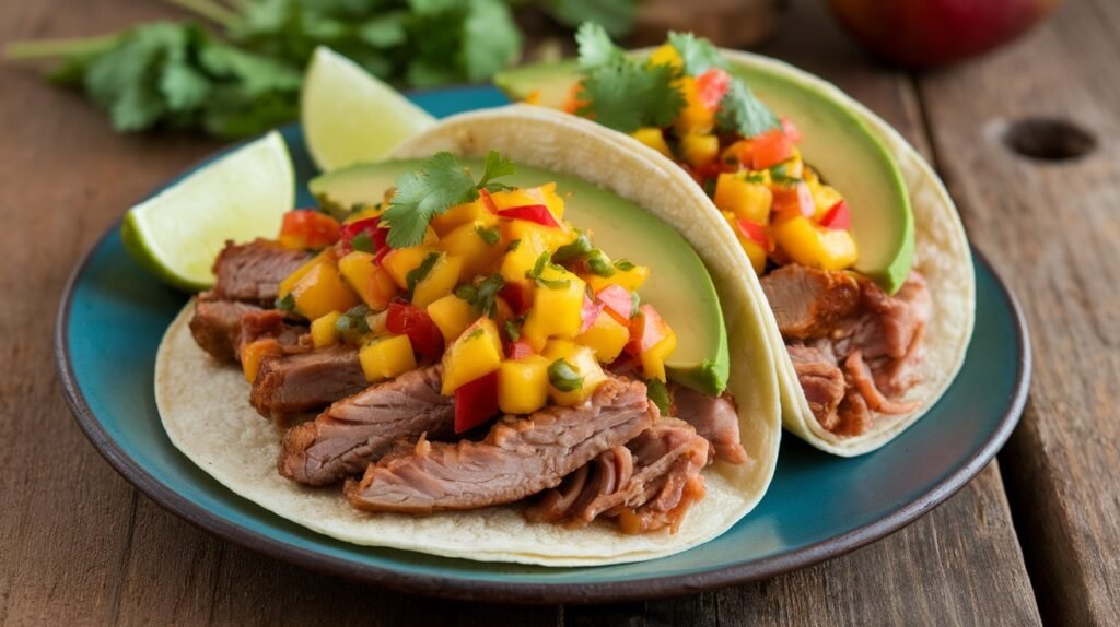 Mango Habanero Pork Tacos