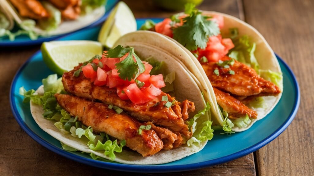 Brown Sugar Glazed Chicken Tacos