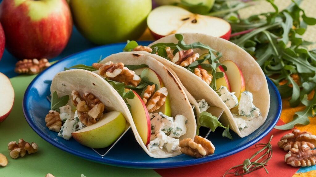 Gorgonzola and Apple Tacos