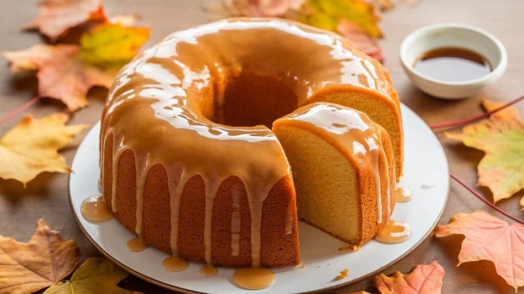 Maple Glazed Pound Cake