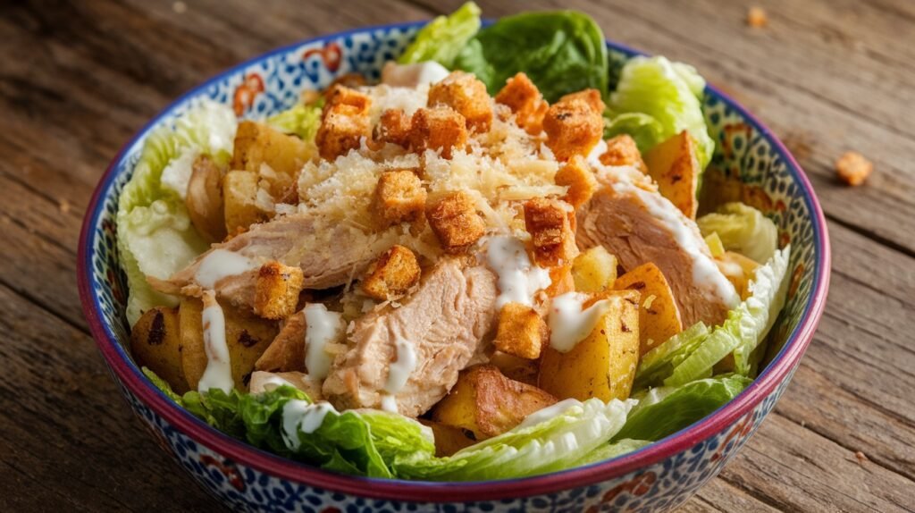 Chicken Caesar Hash Bowls