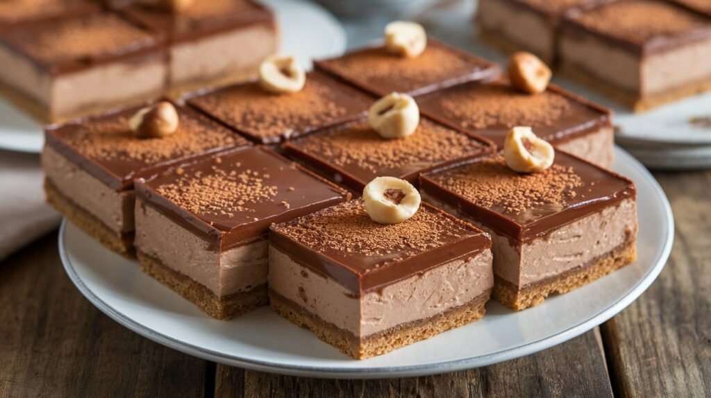 Nutella Cheesecake Bars
