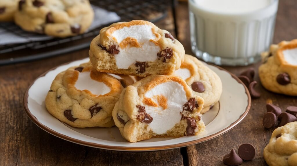 Marshmallow Stuffed Cookies