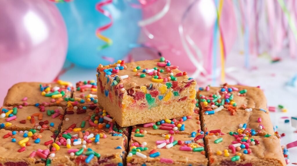 Birthday Cake Blondies
